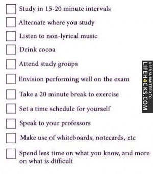 Important tips for studying for finals
