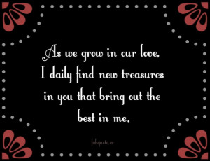 As the love grows Quote