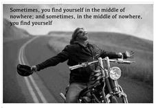 Motorcycle - sportbike - rider - quote - middle of nowhere