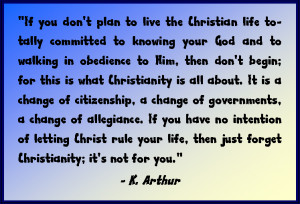 Great Quote on the Christian Life