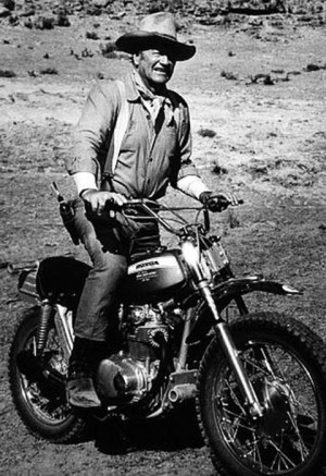 John Wayne Motorcycle John Wayne On A Motorcycle