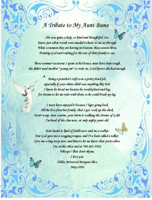 Aunt Buna I Love My Aunt Quotes