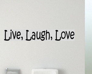 live laugh love wall sticker
