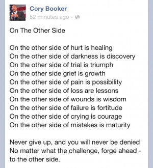 Cory Booker Religion Quote