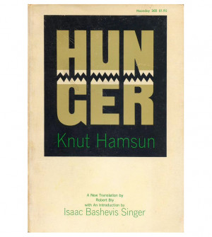 Milton Glaser, cover design for Knut Hamsun’s Hunger, 1970. Noonday ...