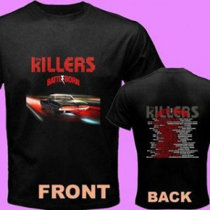The Killers Battle Born Fall Tour Date X303 2012 Tickets Tee T Shirt
