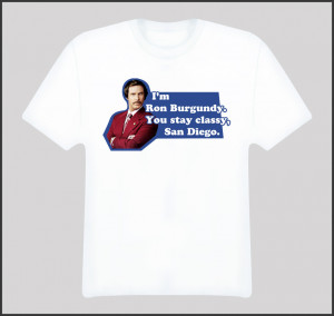 Ron Burgundy Will Ferrell Anchorman Quotes Movie Funny T Shirt