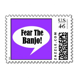 Funny Banjo Quote Stamps