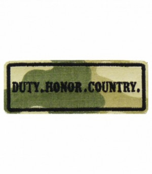 Duty Honor Country Camouflage Patch, Military Patches