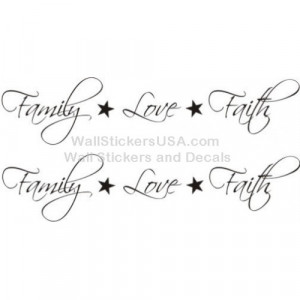 Family Love Faith Quote Saying Trans