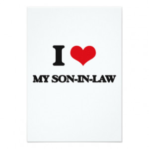 love My Son-In-Law 3.5x5 Paper Invitation Card