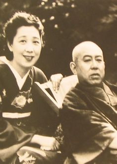 Junichiro Tanizaki with his wife Matsuko More