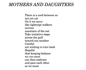 Estranged Daughter and Mother Poems http://www.tumblr.com/tagged ...