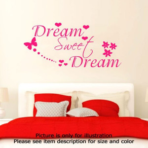 dream-sweet-dream-wall-stickers-quote-vinyl-decal-mural-bedroom-wall ...