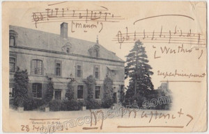 Massenet, Jules - Signed postcard with Music Quote from Manon and ...