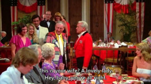 Al Czervik: I'll bet you a hundred bucks you slice it into the woods.