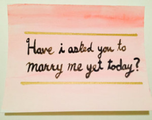 Central Park Bench print: Have I as ked you to marry me yet today? ...