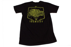 Identity T Shirt Short Sleeve Hell Dog Black Gold