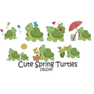 Cute Spring Turtles