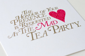 Alice in Wonderland Tea Party Quotes