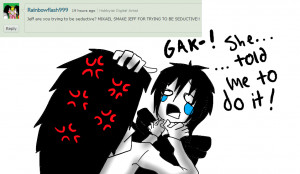 Ask Jeff The Killer and Mikael-Question 13. by MikaelBratLoni
