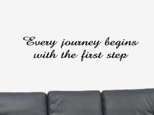 Every Journey Begins With the First Step Positive by DecalsWallArt, $ ...