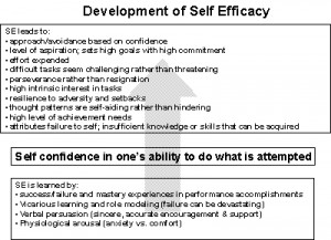 Figure 1. Flow chart of development of self-efficacy.