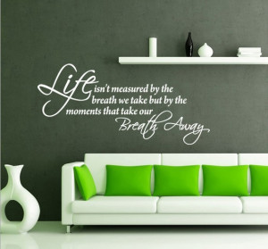 breath we take ... quotes and sayings Wall Sticker Vinyl wall quotes ...