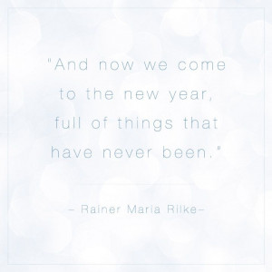 Cheers to bold new beginnings in the new year.
