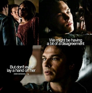 LOVE protective Damon and I loved this line as soon as he said it ...