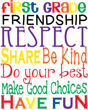 Welcome to First Grade!