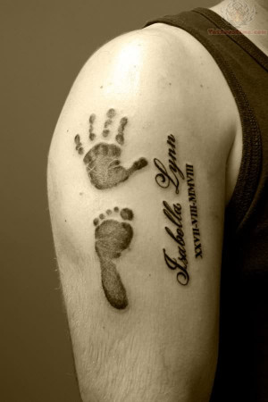 Hand and Footprint – Rememberence Tattoo