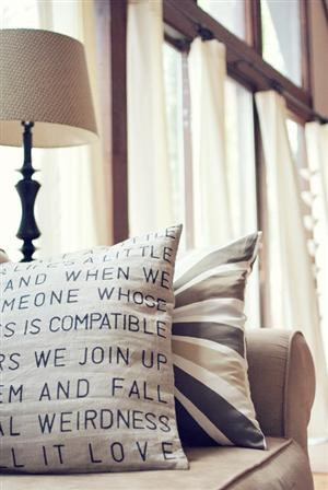 Make a Stenciled Quote Pillow