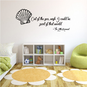 The Little Mermaid Wall Sticker Quote Wall Art