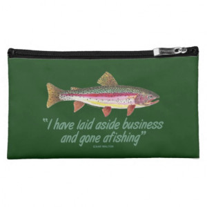 Trout Fishing Quote Accessory Bags