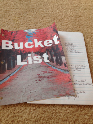 Bucket List Quotes Bucket list on notebook