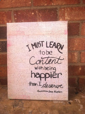 Canvas craft. Jane Austen quote I posted about it on my blog -- A ...