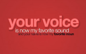 love to hear your voice ;”> ♥