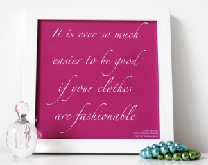 Pink Fashionable quote print