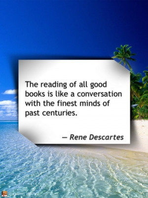 ... Conversation With The Finest Minds Of Past Centuries - Book Quote
