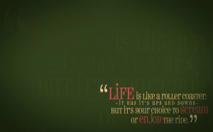 Green quotes life enjoy wallpaper background