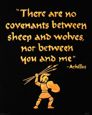 Achilles Admonition Painting