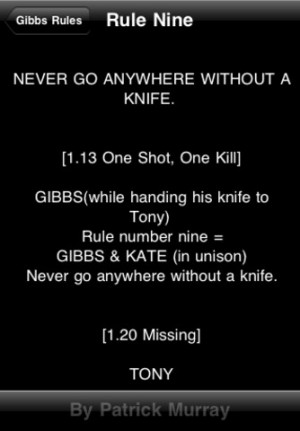Ncis Gibbs Rules For Android