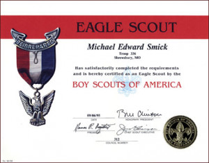Bsa Eagle Scout Award