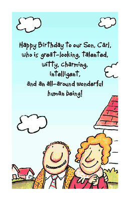 printable card: To Our Son greeting card
