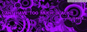 Black & Purple Profile Facebook Covers