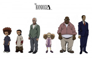 The Main Characters From The Boondocks Animated Serie (Huey, Riley ...