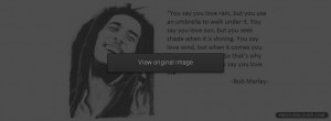 Bob Marley Quote Facebook Cover