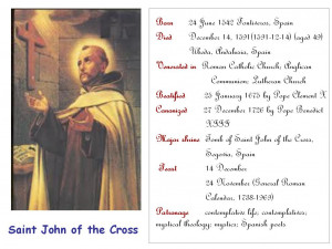 St. John of the Cross - (1542-1591), Spanish mystic, Carmelite friar ...