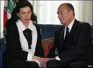 Nazik el Hariri, widow of Rafik el Hariri PALESTINIAN